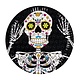6 Dia de los Muertos plates (23 cm)