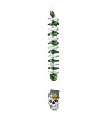 Festoni a spirale decorativi Dia de los Muertos (3 pz, 60 cm)