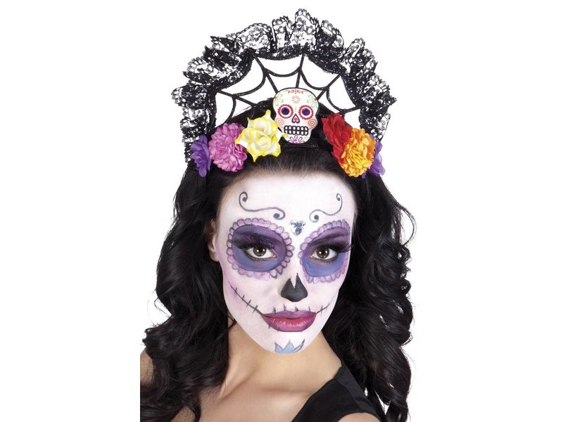 Tiara kroon 'Calavera' (Dia de los Muertos / Day of the dead)