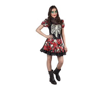 Robe Dia de los Muertos 'Niña Catrina' (14-16 ans )