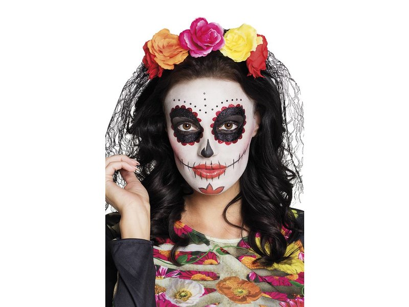 Serre-tête couronne 'La Madrina' (Dia de los Muertos / Jour des morts)