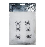 Cobweb (100 gram) white +6 spiders