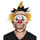 Freaky clown mask with hat+hair