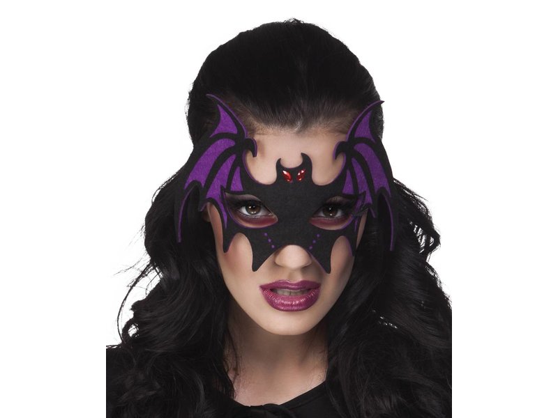 Masque pour les yeux en feutre chauve souris 4 coloris.