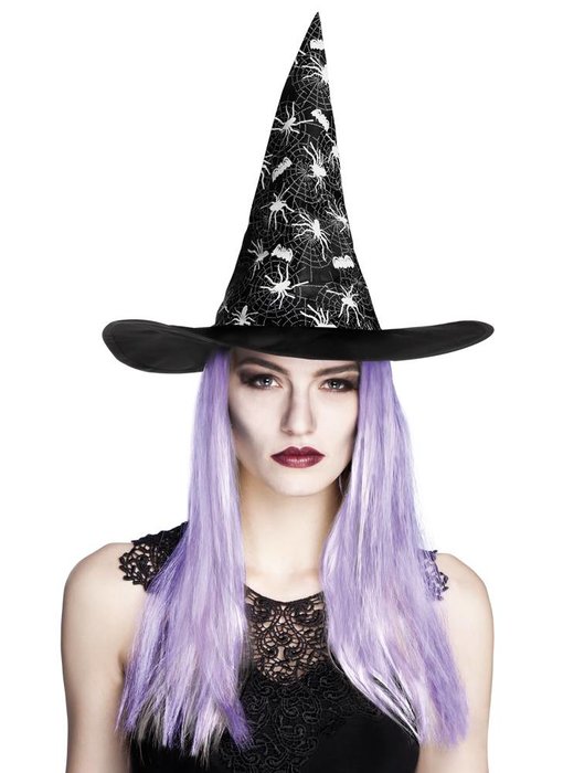 Witch Hat 'Aranya' with purple hair