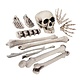 Doodshoofd en beenderen (12 stuks )