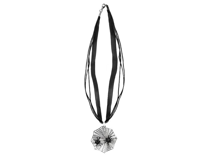 Necklace 'Arachne' (jewelry for Halloween, horror, gothic, witches)