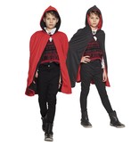 Cape kid black/red reversable (115 cm)