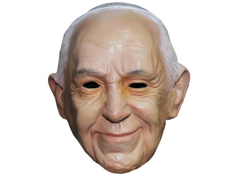 Maschera del Papa Francesco