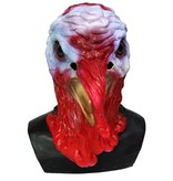 Kalkoenmasker (rood-wit)