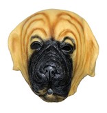 Maschera da Cane 'Bulldog' (marrone)