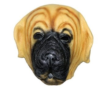 Dog mask 'bulldog' (brown)