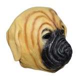 Dog mask 'bulldog' (brown)