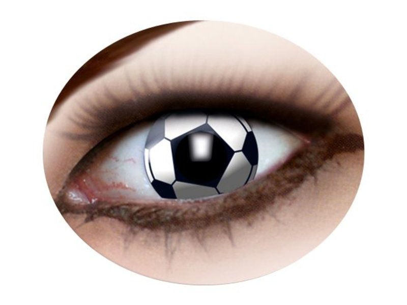 Lentilles de contact ballon de football