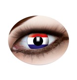 Lentilles de contact drapeau hollandais (Pays-Bas / Hollande)