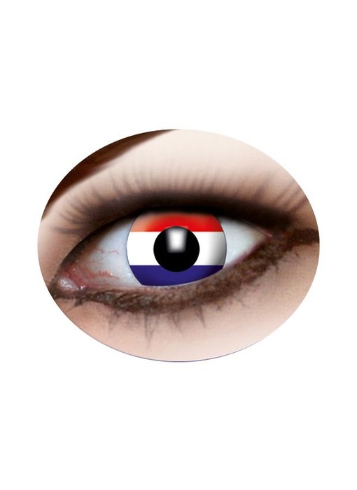 Lentilles de contact drapeau hollandais