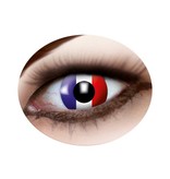 Lentilles de contact drapeau français