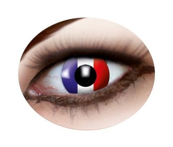 Lentilles de contact drapeau français