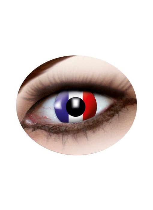 French flag contact lenses