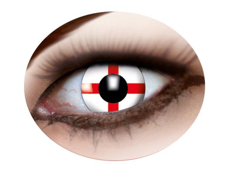 English flag contact lenses (England)