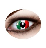 Italian flag eyes lenses (Italy)