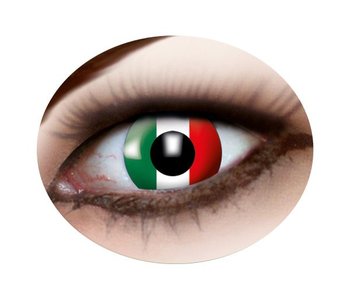 Lentilles de contact drapeau italien