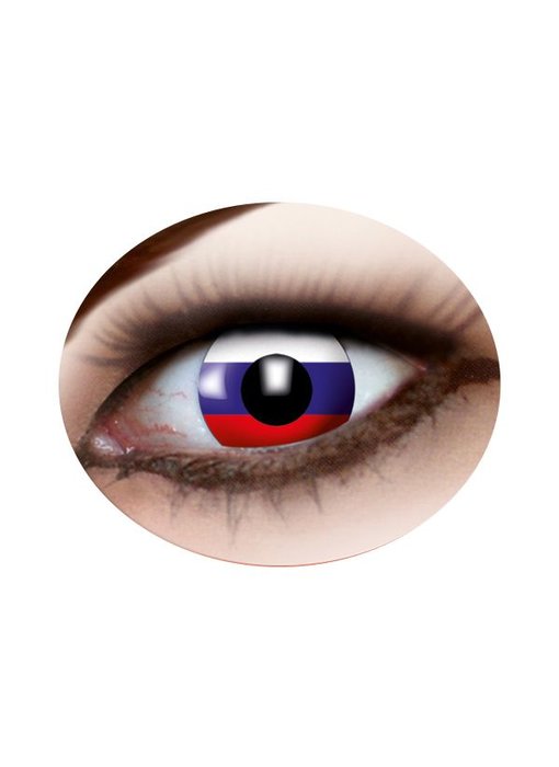 Russian flag eyes lenses