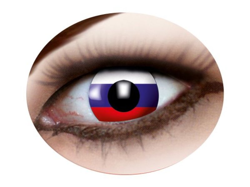 Russian flag eyes lenses (Russia)