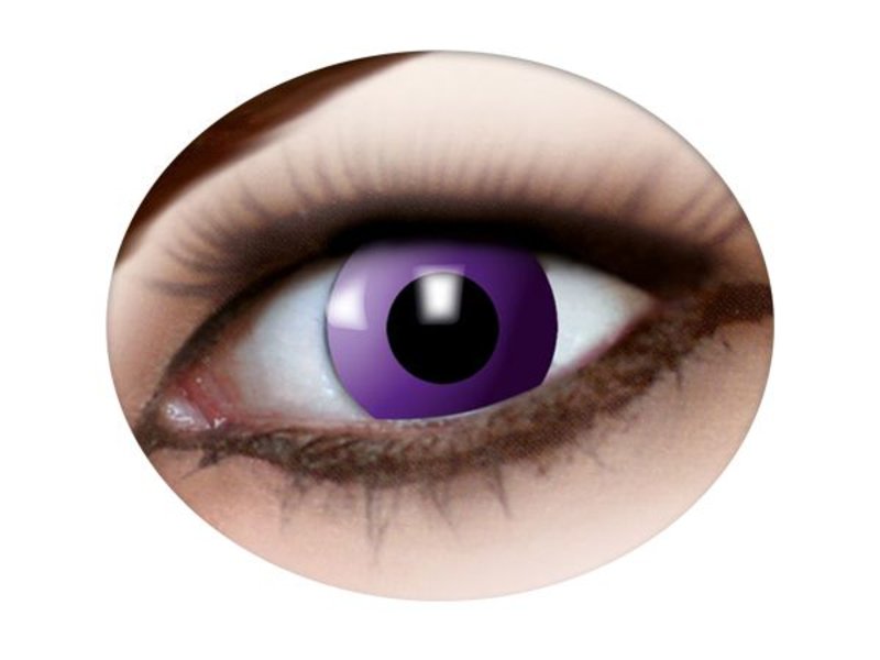 Lentilles de contactes violettes