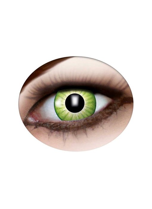 Green witch contact lenses