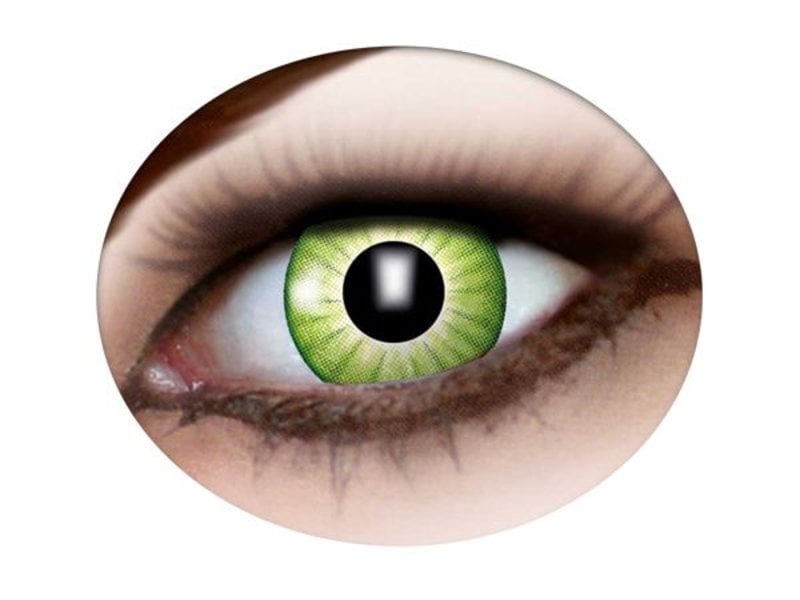 Green witch contact lenses