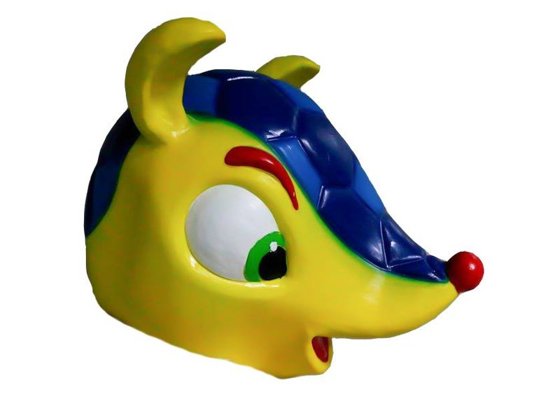 Gordeldier masker (mascotte WK 2014 'Fuleco')