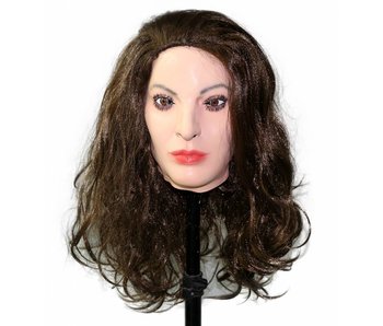 Vrouwenmasker (bruin haar)