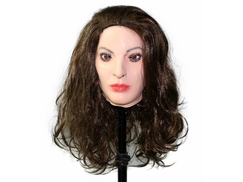 Vrouwenmasker (bruin haar)