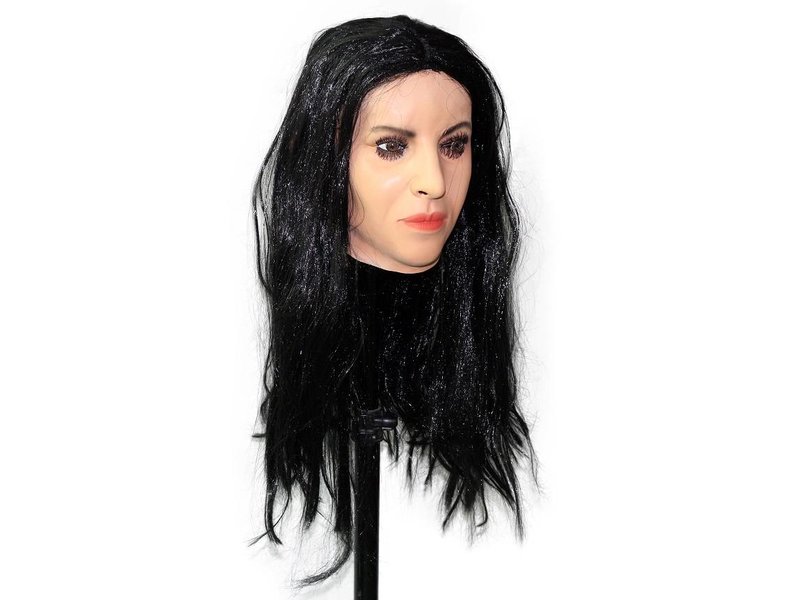 Female mask Monica Bellucci  (black hair)