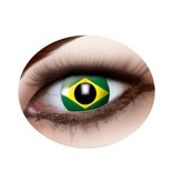 Lentilles de contact drapeau brézilien