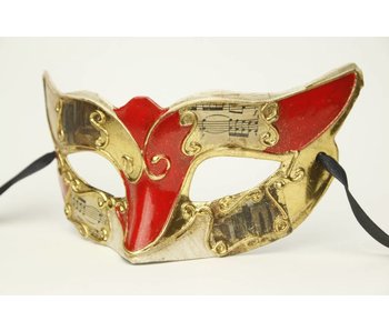 Maschera veneziana ‘Musica’ (rossa)