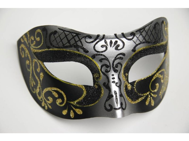 Venetian mask 'Columbina Princessa' (gold/silver)