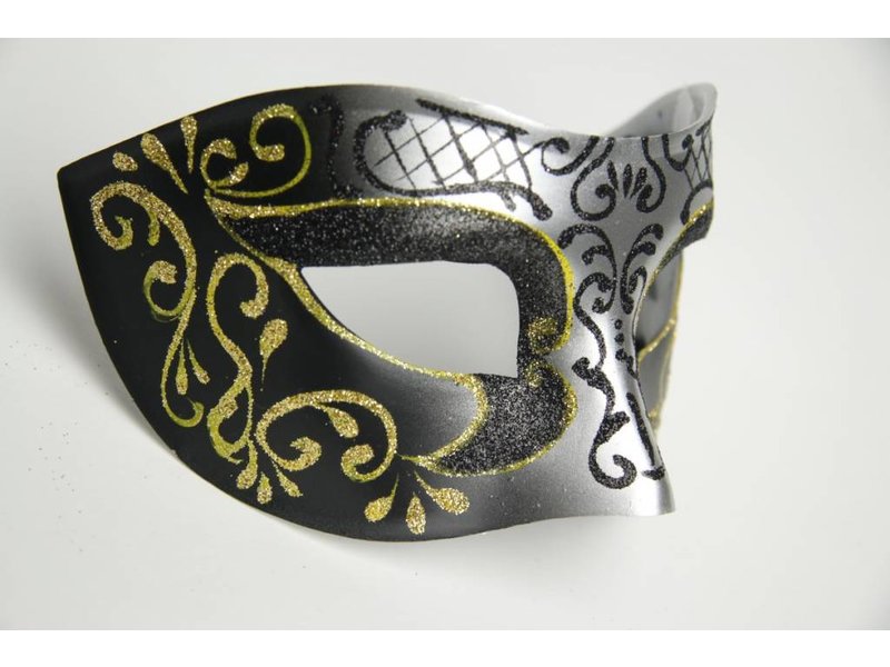 Venetian mask 'Columbina Princessa' (gold/silver)