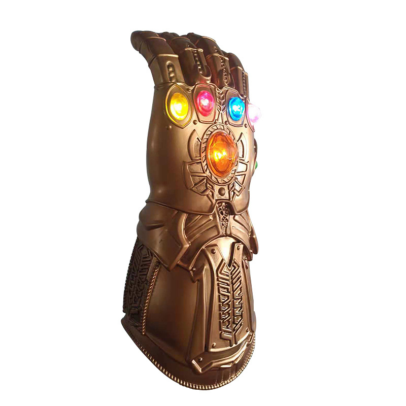 Infinity Gauntlet, Guanto di Thanos War Infinity Gems con 6 Pietre LED  Rimovibili, Design del Magnete, 3 modalità Flash, Puntelli per Feste da