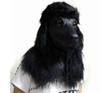 Masque de chien Deluxe  'Caniche noir'