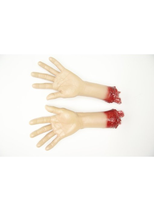 Fake hands / torn bloody hands