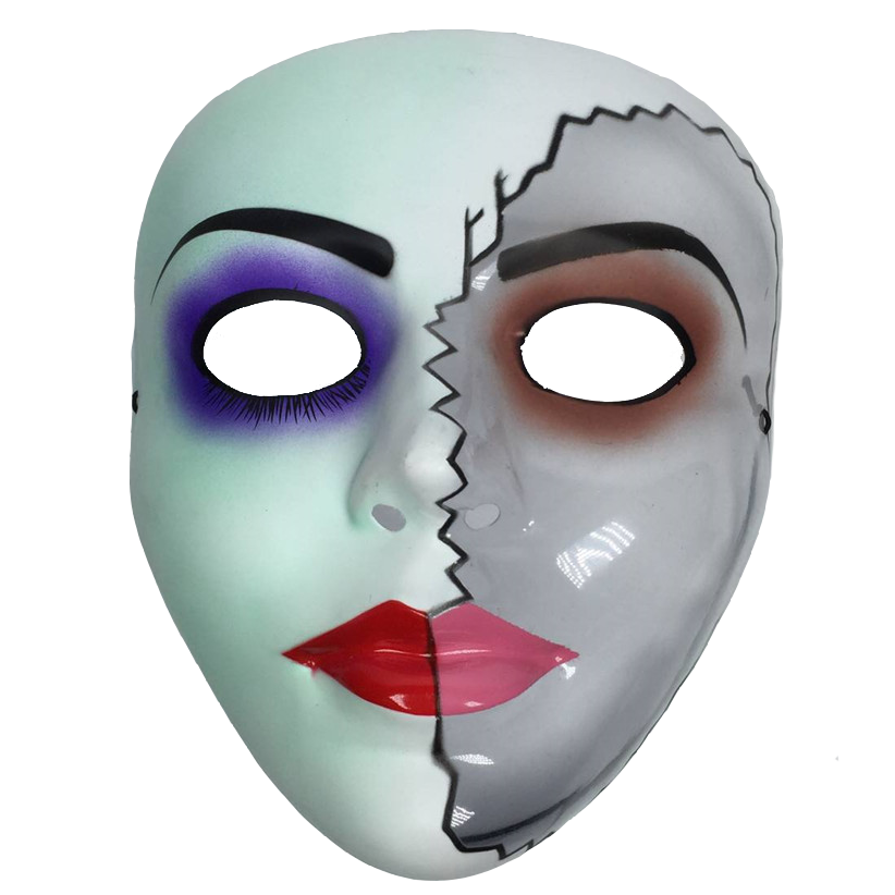 Dubbelzinnigheid fusie excuus The Purge masker (Half Face) - MisterMask.nl