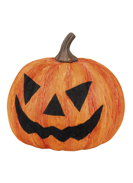 Halloween pompoen (Decoratie,18 cm)