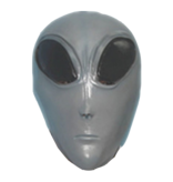 Alien mask (grey)