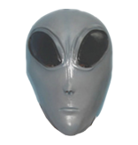 Alien masker (grijs)