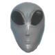 Alien masker (grijs)