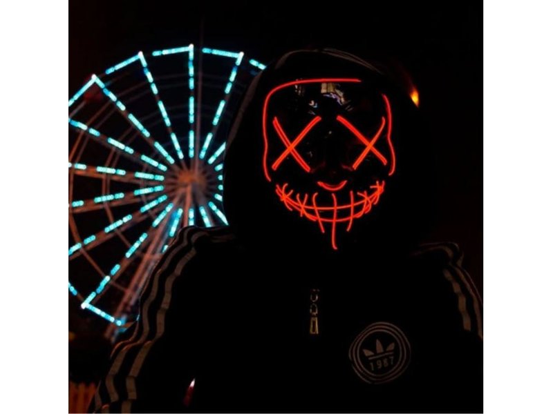 Purge LED Maske rot