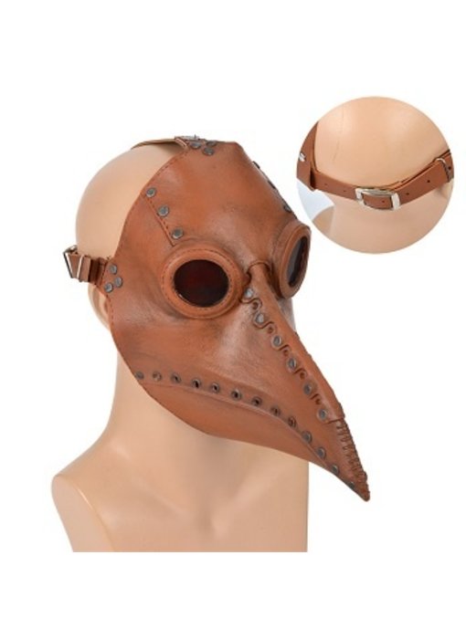 Pestdokter masker (bruin)