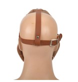 Plague Doctor mask (brown leather look / steampunk style)